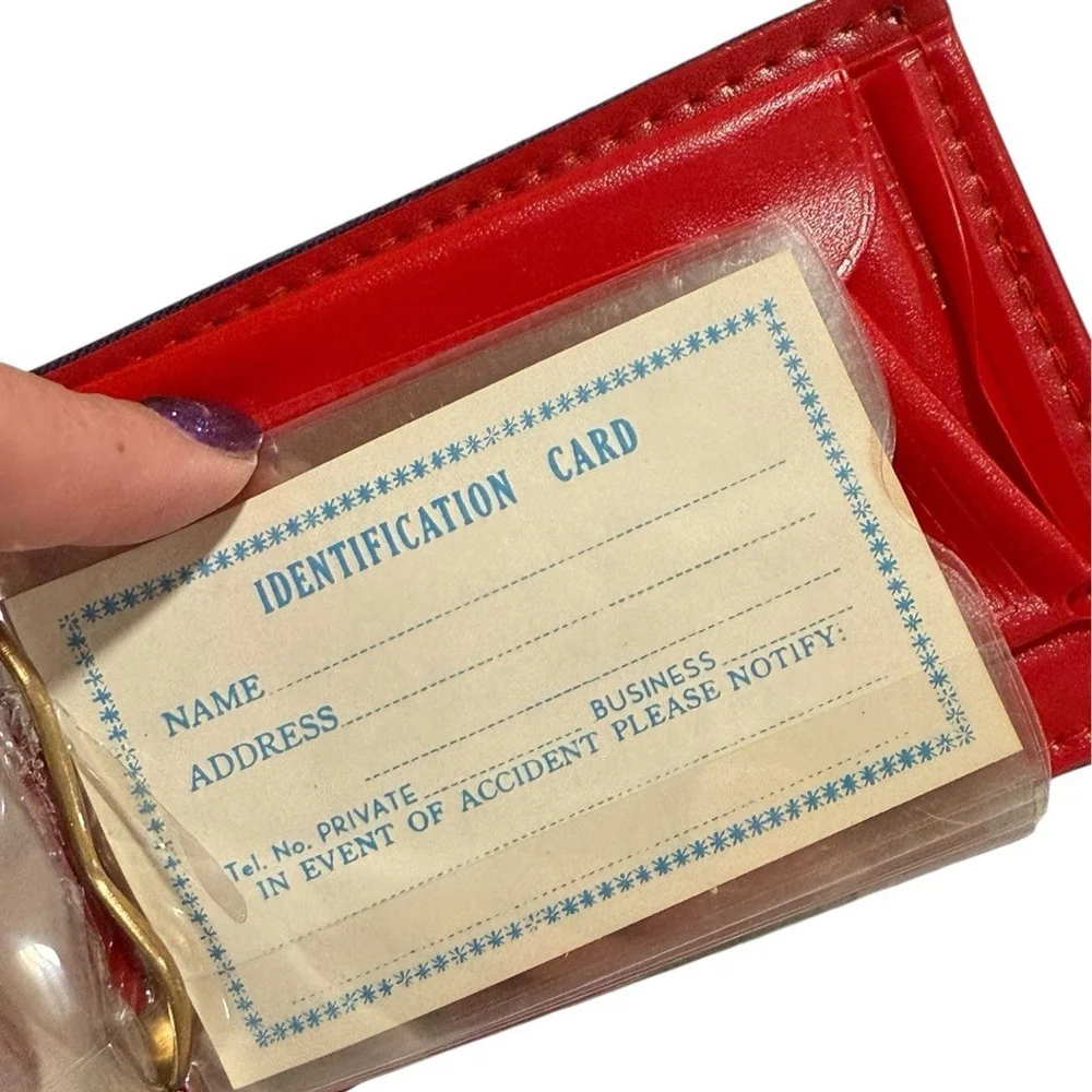 NEW Vintage Mickey Mouse Canvas Wallet Blue & Red - Mouse Power